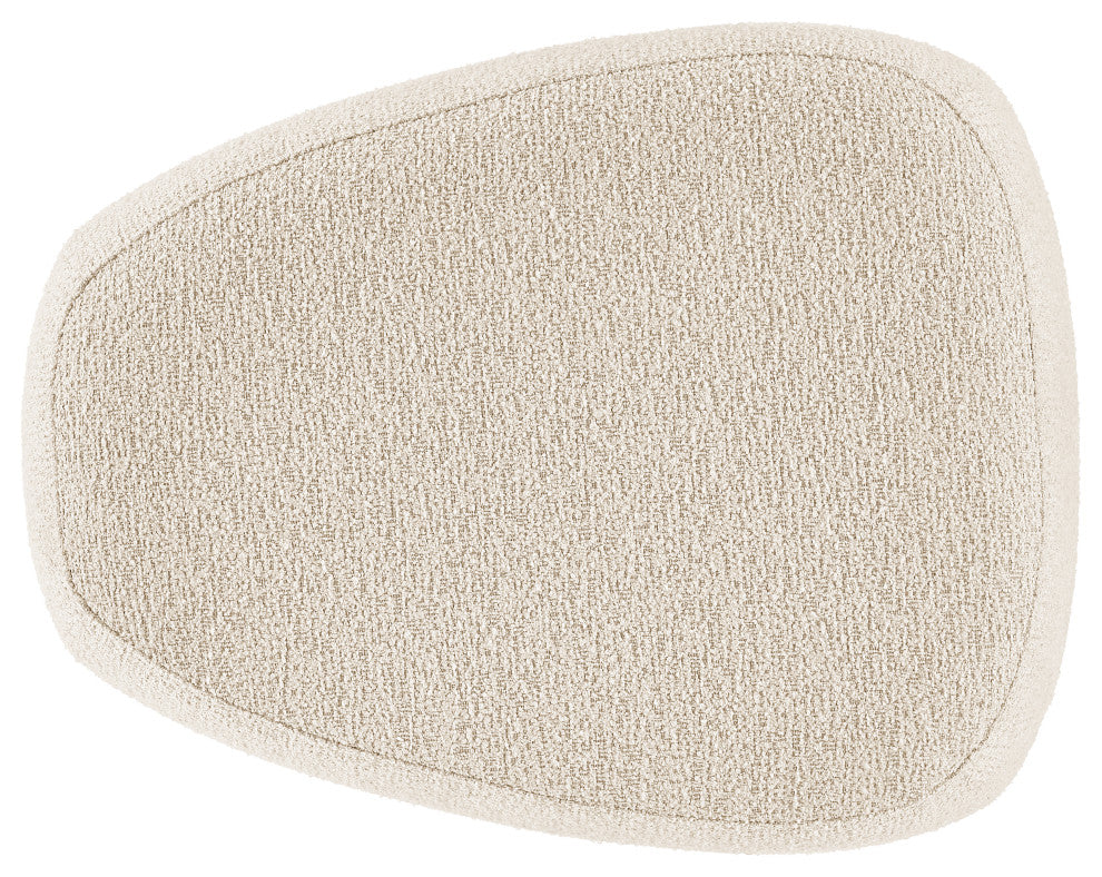 Carlese Fabric Ottoman, Palladian Beige, Small