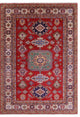 8' 10" X 12' 7" Super Kazak Geometric Handmade Wool Rug Q9523