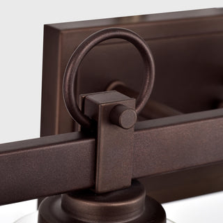 CHLOE Exton Transitional 4 Light Oil Rubbed Bronze Bath Vanity Fixture 29" W