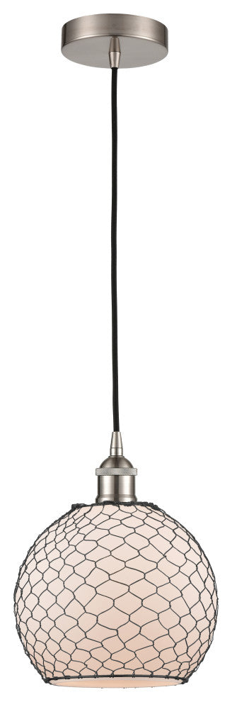 Innovations 616-1P-SN-G121-8CBK 1 Light Pendant, Brushed Satin Nickel