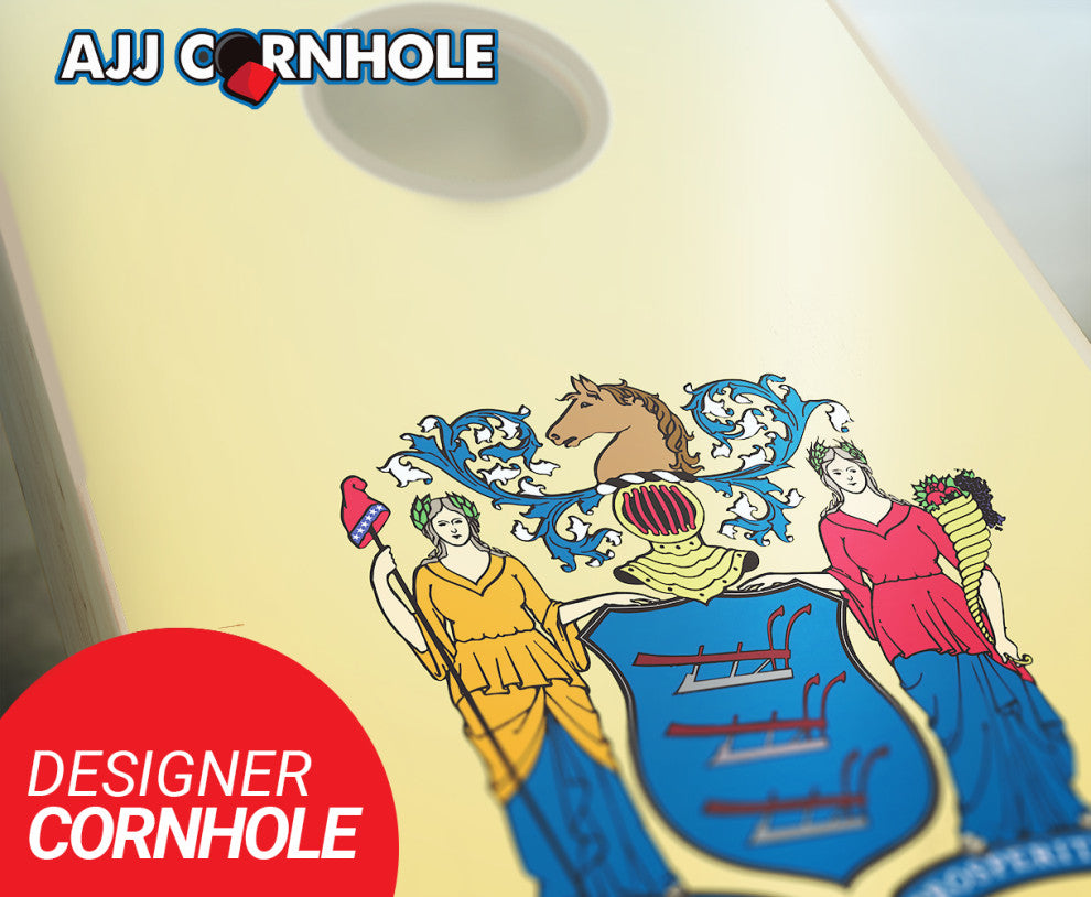 New Jersey Flag Cornhole Set
