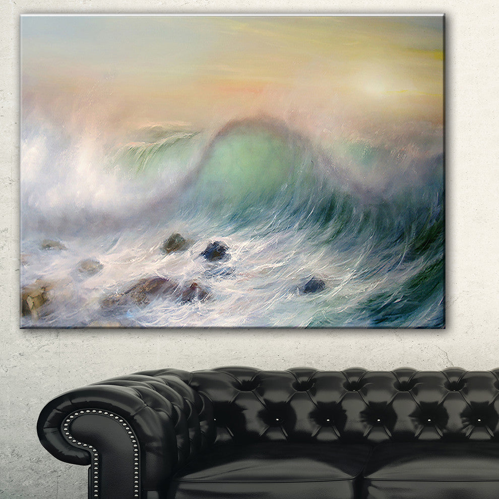 "Mountains of Waves" Canvas Print