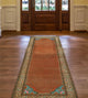 Fine Vintage Distressed Niloufar Rust/Beige Runner, 3'3x10'0