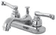 Kingston Brass 4" Centerset Bathroom Faucet, Polished Chrome