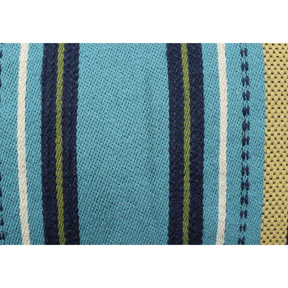 Turquoise Machine Woven Weldon Throw Pillow, 16" x 26"