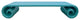 Distressed Aqua Turquoise Scroll Long Rectangular Coffee Table Stand Hws4426