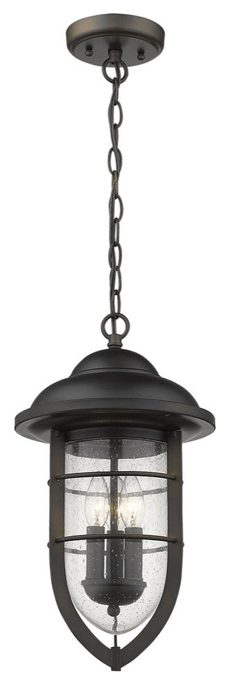 Dylan 3-Light Oil-Rubbed Bronze Hanging Lantern