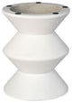 Misha Concrete Inverted Side Table, White