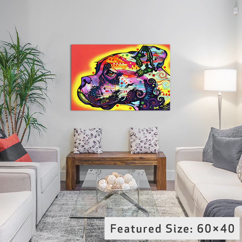 "Profile Boxer" Wrapped Canvas Art Print, 40x26x1.5