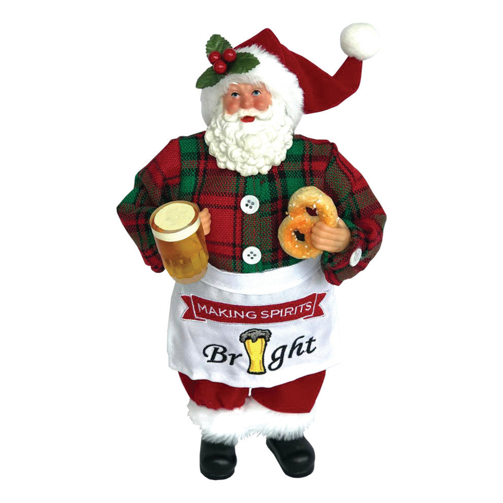 12" Making Spirits Bright Santa