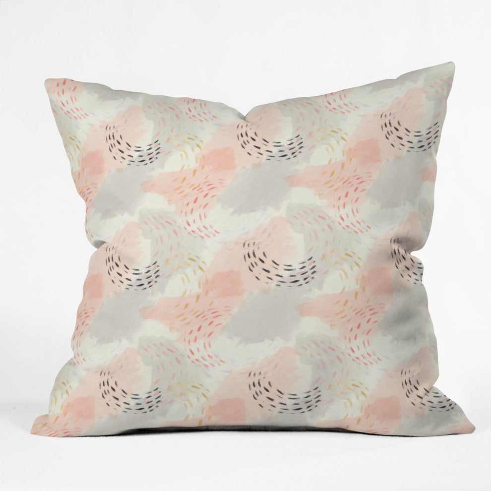 Little Arrow Design Co Abstract Watercolor Pastel Throw Pillow