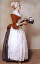 Jean-Etienne Liotard The Chocolate Girl, Gallery Wrapped Canvas Print, 18"x27"