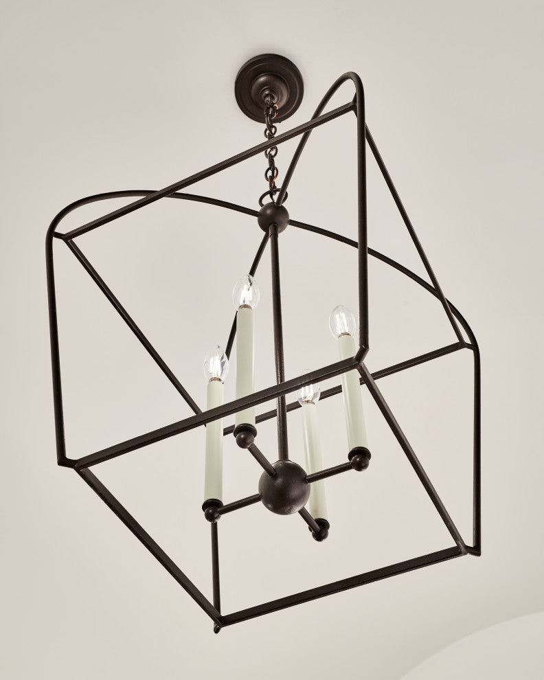 Generation Lighting, CC1094SMS, Medium Lantern, Smith Steel