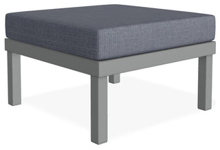 Larssen Cushion Deep Seating Outdoor Ottoman, Proven Denim/Graphite