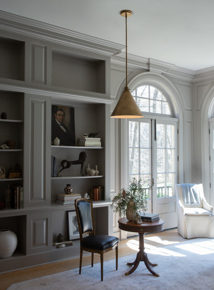 Hinkley Arti 14.5" Medium Pendant Light, Heritage Brass