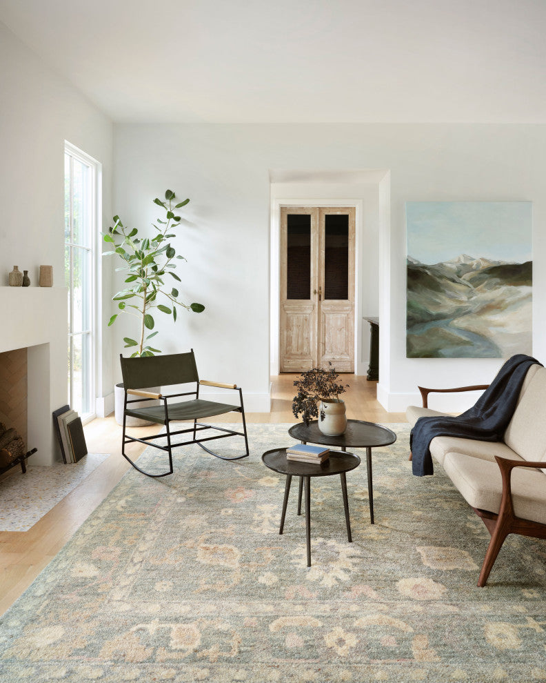 Loloi Clement Slate / Natural 4'-0" x 6'-0" Area Rug