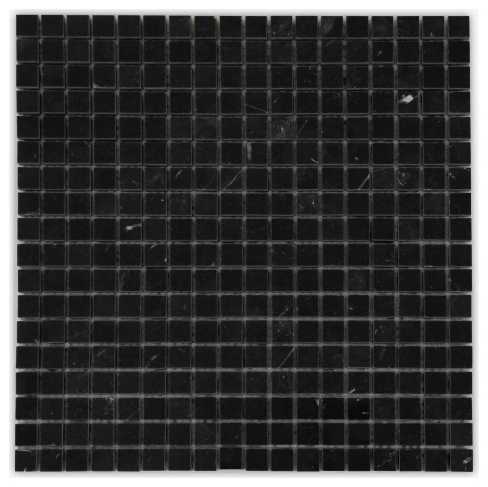Neromarquina Polished 5/8x5/8 Marble Mosaic