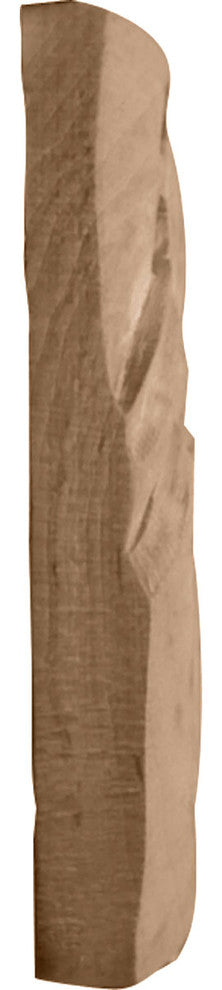 9 3/4"W x 4 3/4"H x 3/4"D (Each Side) Medium Springtime Scrolls (Pair), Alder