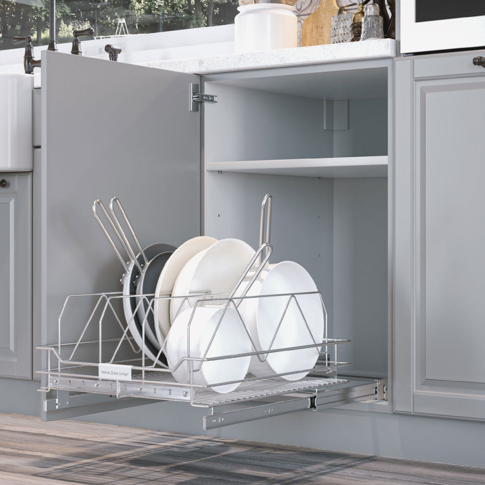 Home Zone Living Pull Out Drawer Cabinet Organizer, 17 in. W x 20 in. D