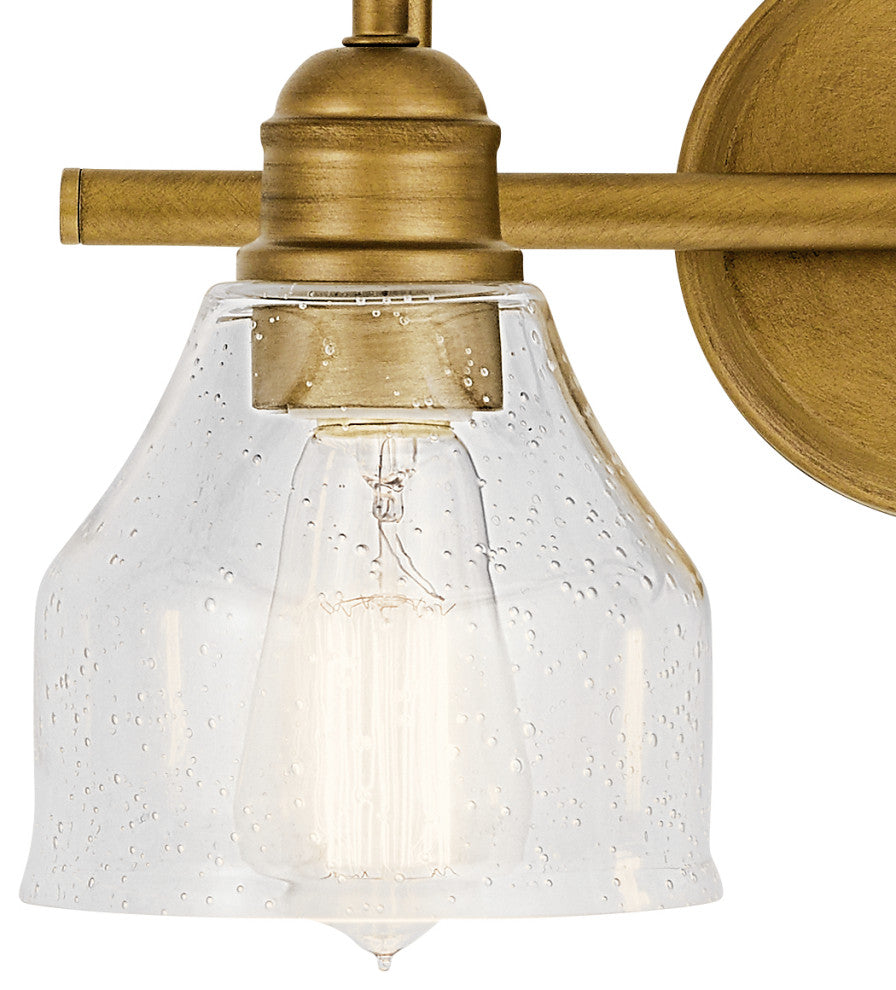 Avery Natural Brass Bath 2-Light