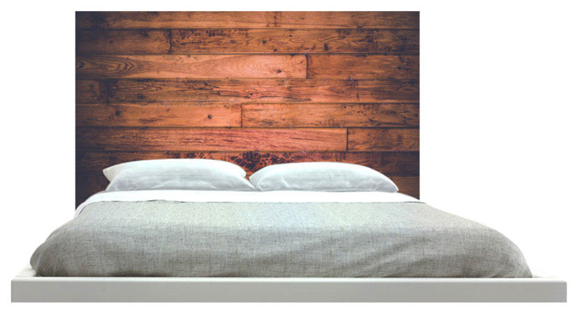 "Wood" Headboard, Queen, Square, Fabric