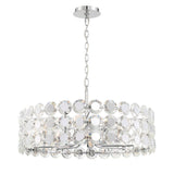 Perrene 8-Light Chandelier, Chrome