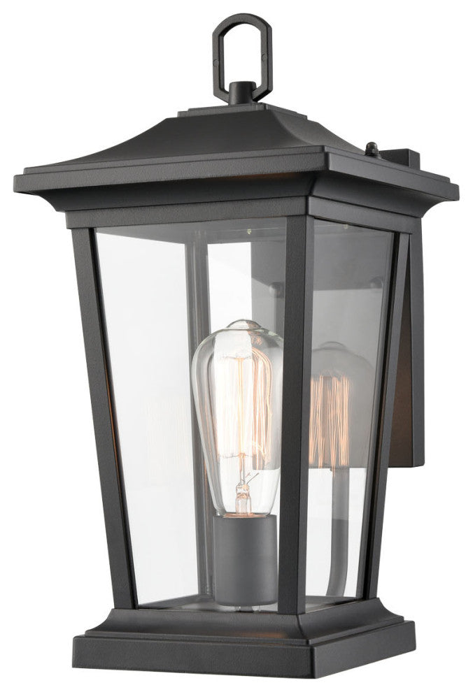 Industrial Outdoor Wall Sconce Light Black Exterior Lantern
