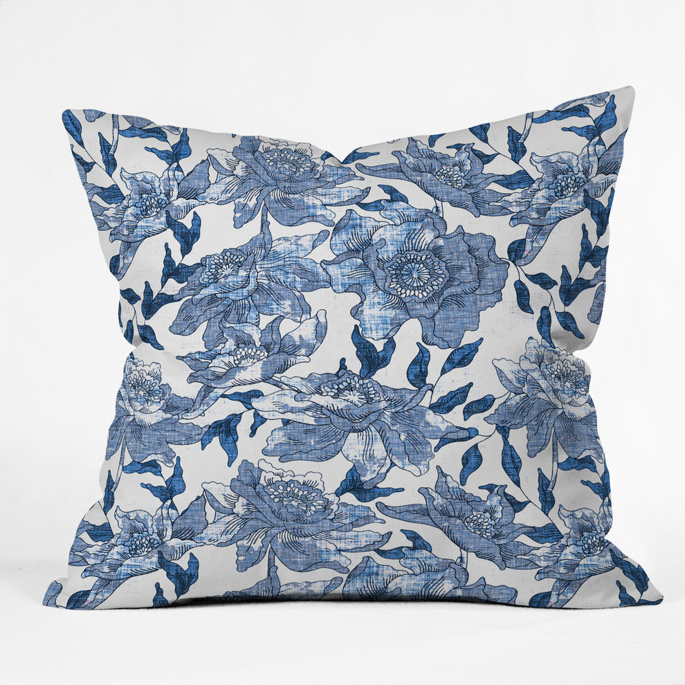 Holli Zollinger Summertime Indigo Throw Pillow