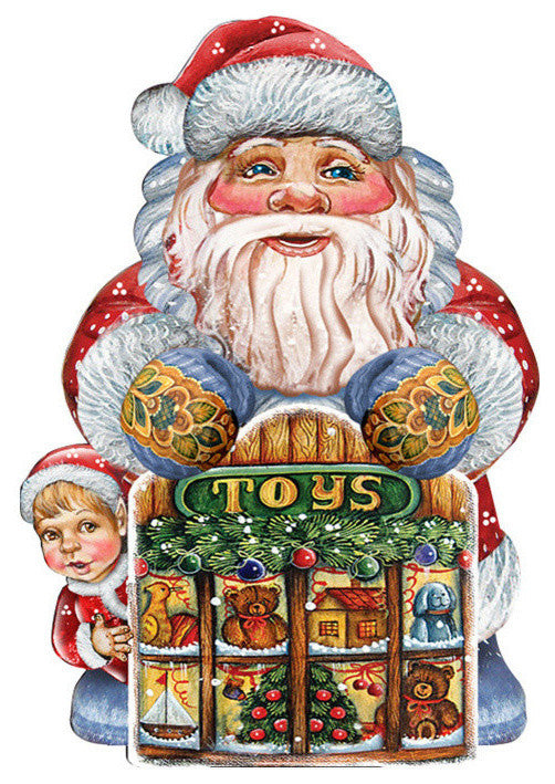 Toy Shop Santa Door Hanger