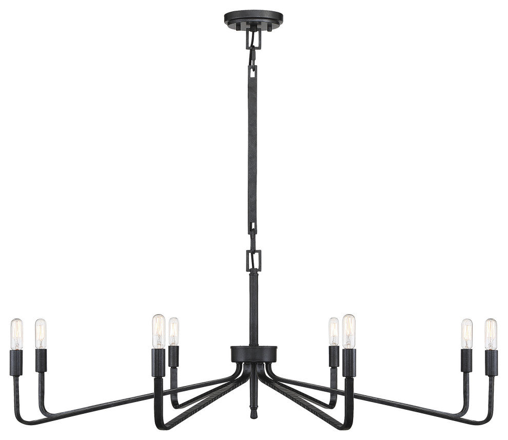 Salem 8-Light Forged Iron Chandelier