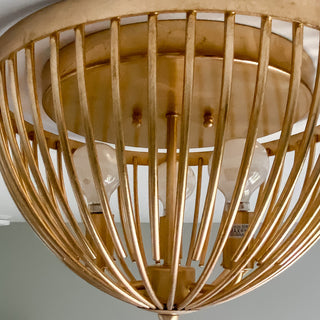 Crystorama Lighting Group DUV-620 Duval 3 Light 14"W Flush Mount - Forged