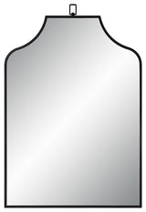 Breda 45" Tall Recatangular Arch Mirror, Matte Black