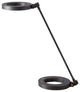 Dainolite 1 Light 14" Freestanding LED Desk Lamp Portable in Black, DLED-202T-BK