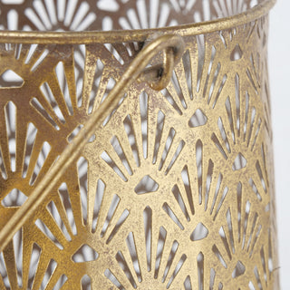 2 Piece Morocco Metal-Lattice Bell Lanterns