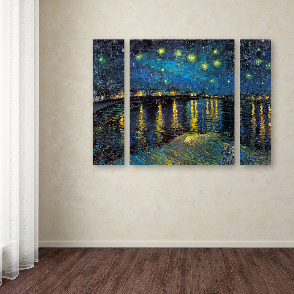 Vincent van Gogh ''The Starry Night II'' Multi Panel Art Set, 32"x24"