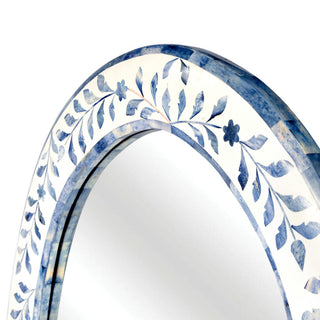 Butler Trubadur Blue and White Bone Inlay Mirror