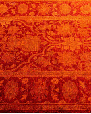 Overdyed, One-of-a-Kind Hand-Knotted Area Rug Orange, 3'1"x5'0"