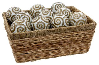 3" Golden Spirals Porcelain Ball Set