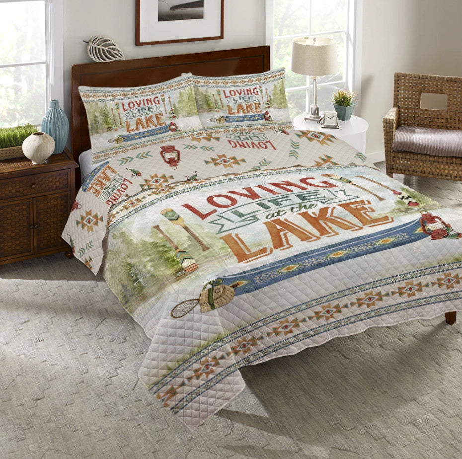 Loving Life At The Lake King Quilt Set