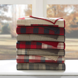 Woolrich Huntington Quilted Throw, Red