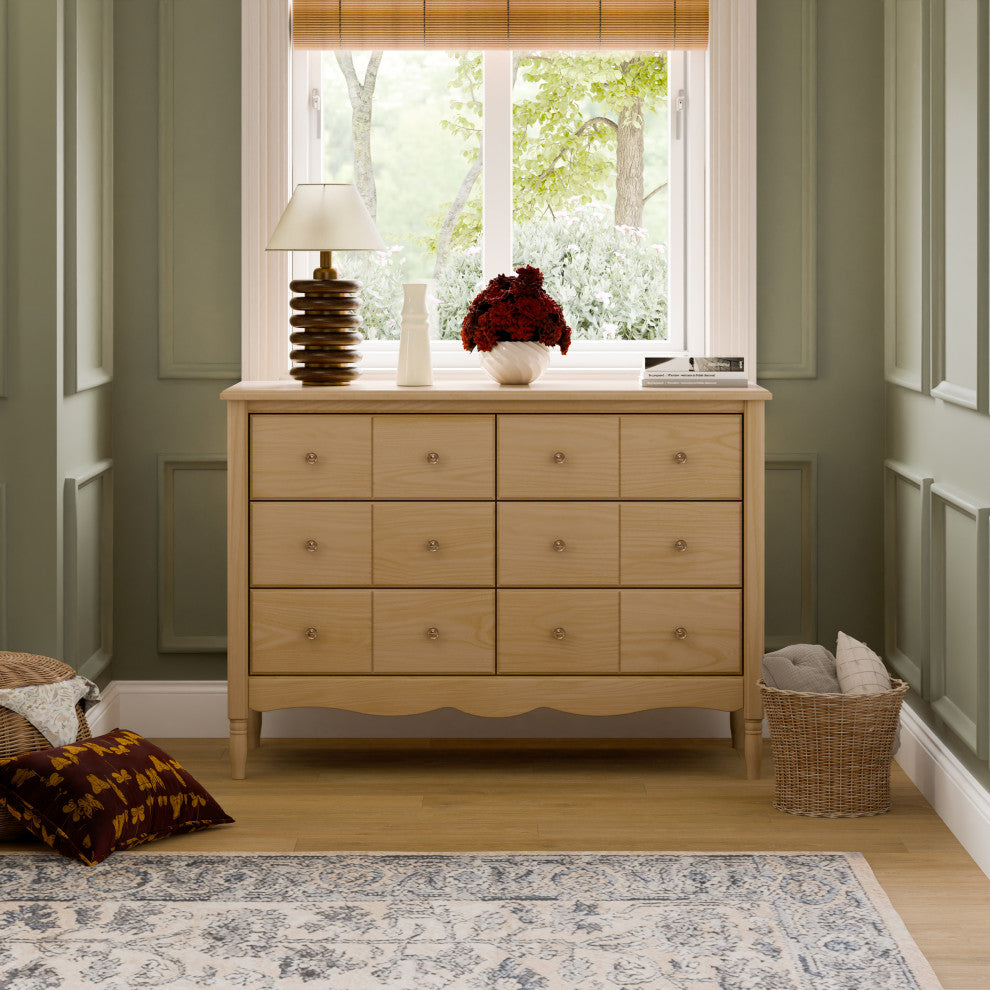 Liberty 6-Drawer Assembled Dresser, Honey