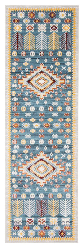 Aqua Gypsy Area Rug, Blue, 2'6"x8'