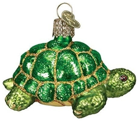 Old World Christmas Desert Tortoise Glass Blown Ornament