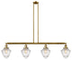 Innovations 214-BB-G664-7-LED 4 Light Island Light, Brushed Brass