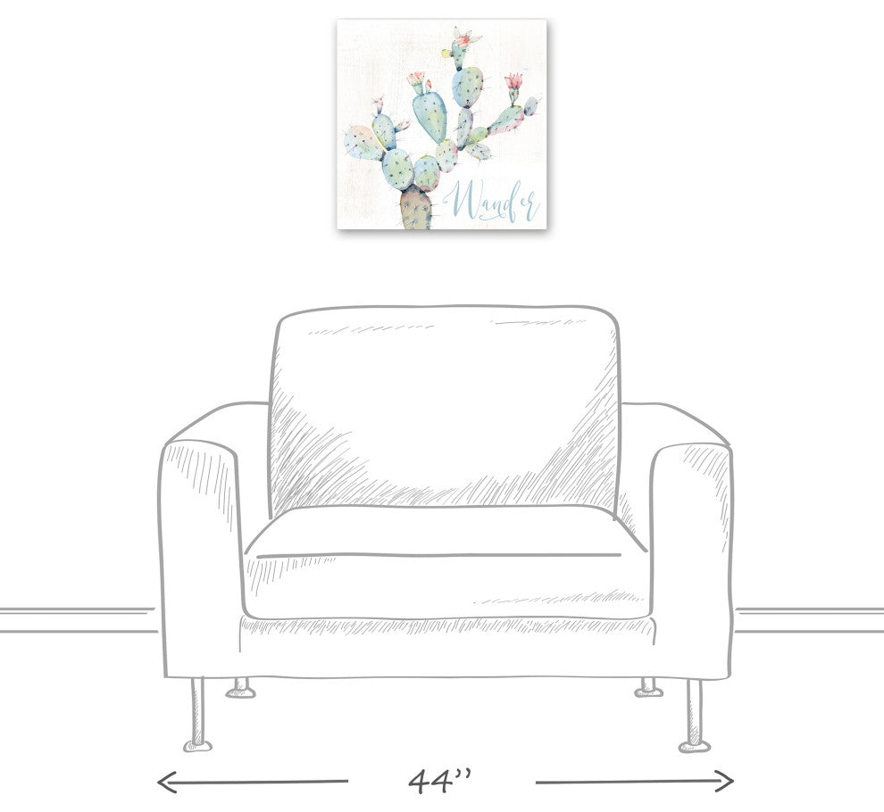 Wander Cactus 16x16 Canvas Wall Art