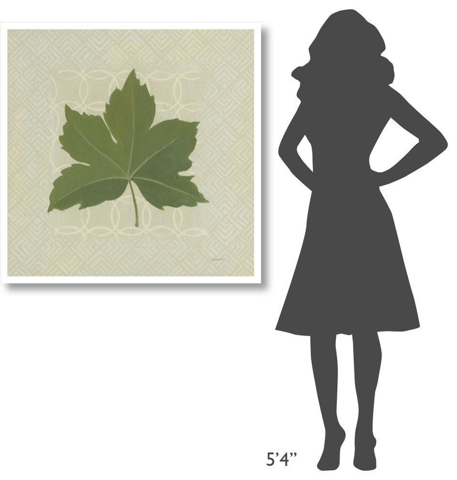 "Forest Leaves I no Lines" Digital Paper Print by Kathrine Lovell, 38"x38"
