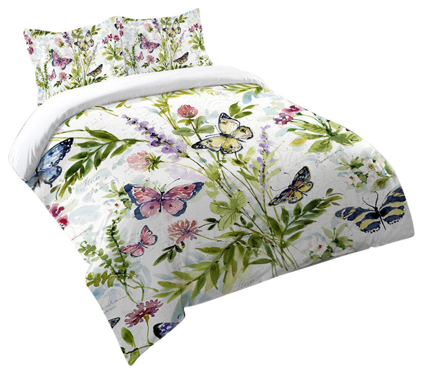 Watercolor Butterflies Comforter