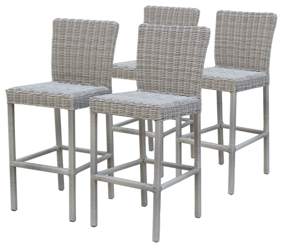 2 Coast Barstools with Back Vanilla Creme