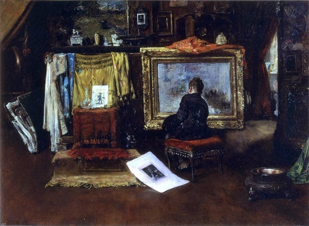 William Merritt Chase The Inner Studio Tenth Street Gallery Wrapped Canvas