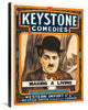 "Charlie Chaplin - Making A Living, 1914" Canvas Giclee, 23"x30"